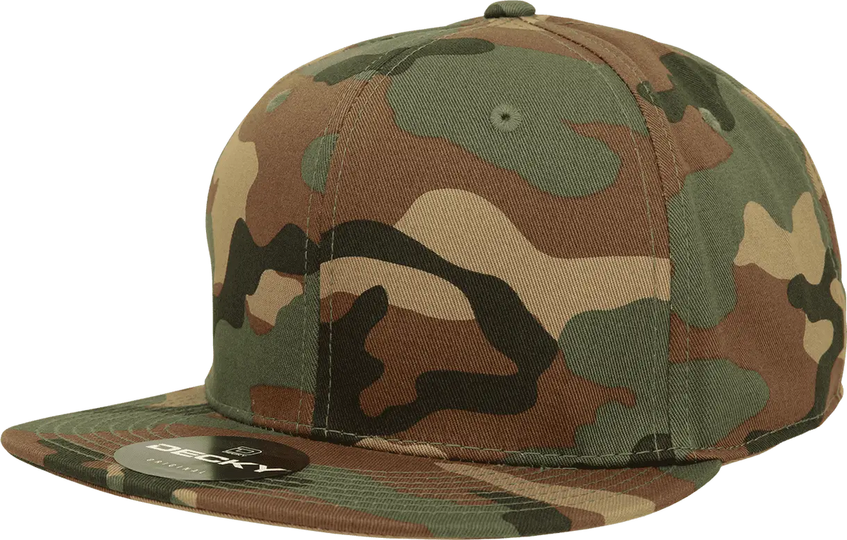 Decky Rp1 Retro Fitted Cap - Woodland Camo