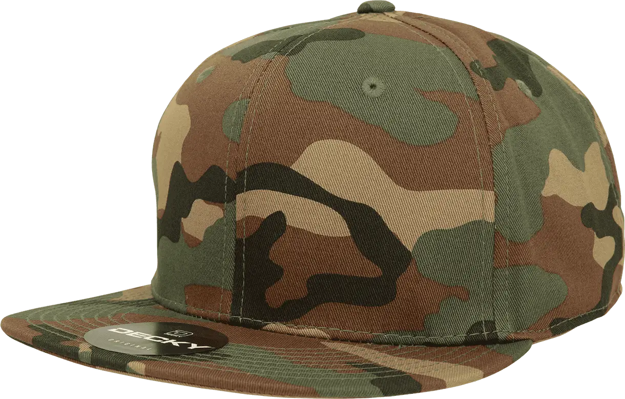 Decky Rp1 Retro Fitted Cap - Woodland Camo