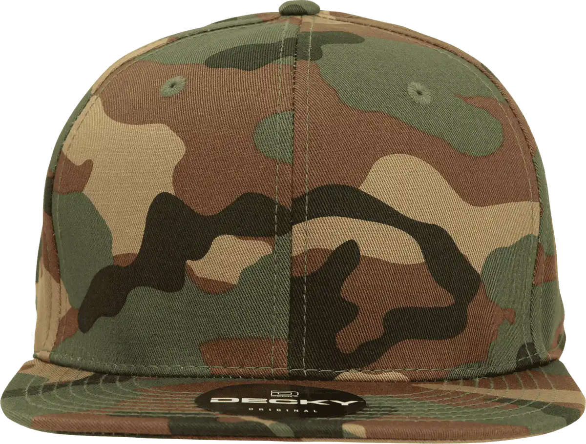 Decky Rp1 Retro Fitted Cap Woodland Camo