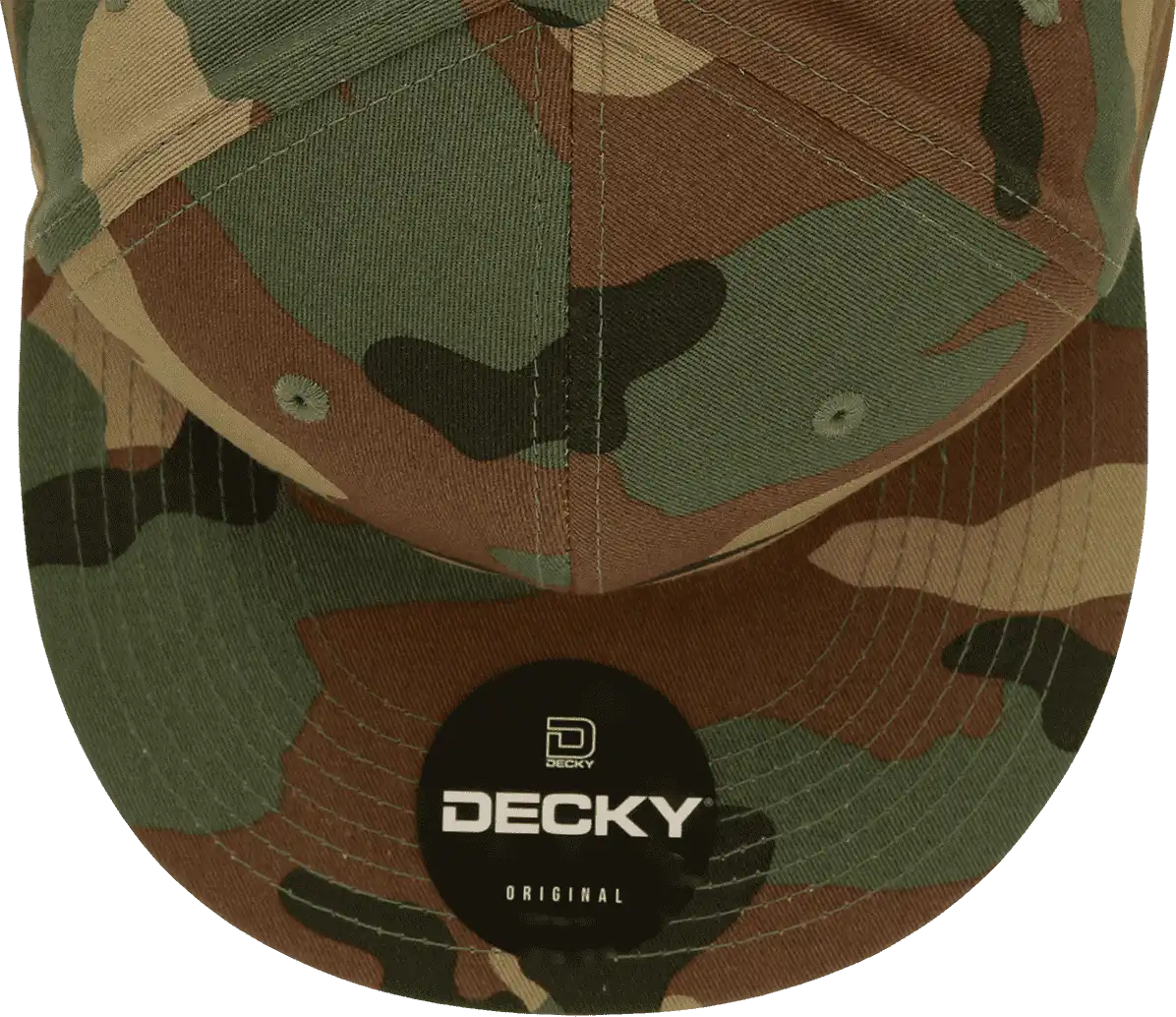Decky Rp1 Retro Fitted Cap Woodland Camo