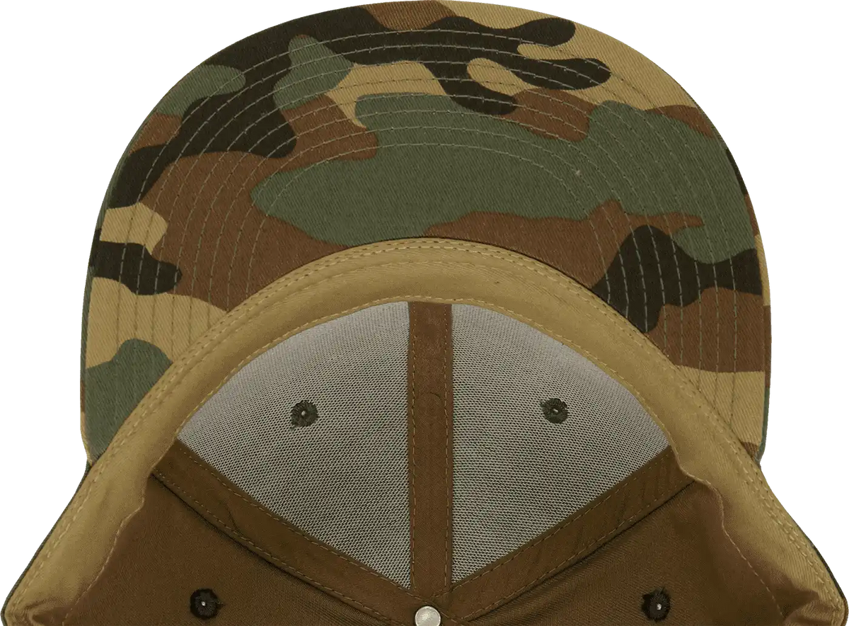 Decky Rp1 Retro Fitted Cap Woodland Camo