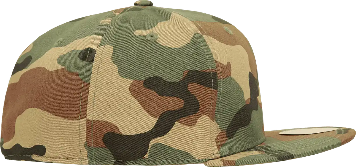 Decky Rp1 Retro Fitted Cap Woodland Camo