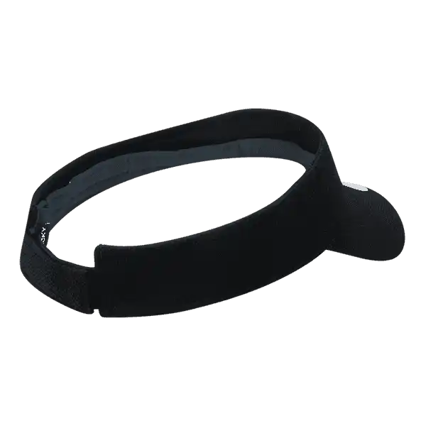 Deckygolf 6104 Pique Patterned Sun Visor - Black - one Size Fits Most