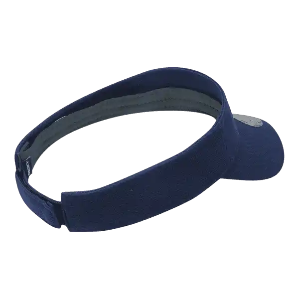 Deckygolf 6104 Pique Patterned Sun Visor - Navy - one Size Fits Most