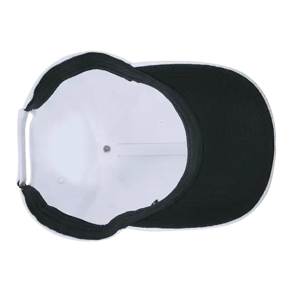 Deckygolf 6105 Pique Patterned L/c Relaxed Cap - White - one Size Fits Most