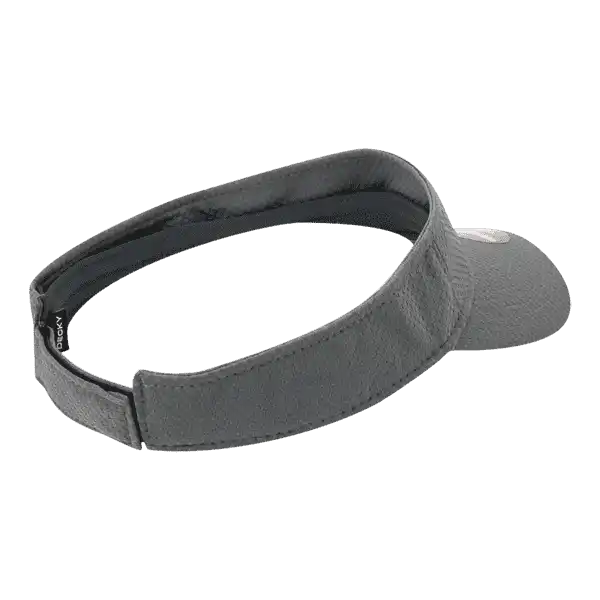 Deckygolf 6204 Dimple Patterned Sun Visor - Charcoal - Dark Gray / one Size Fits Most