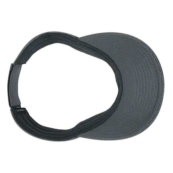 Deckygolf 6204 Dimple Patterned Sun Visor - Charcoal - Dark Gray / one Size Fits Most