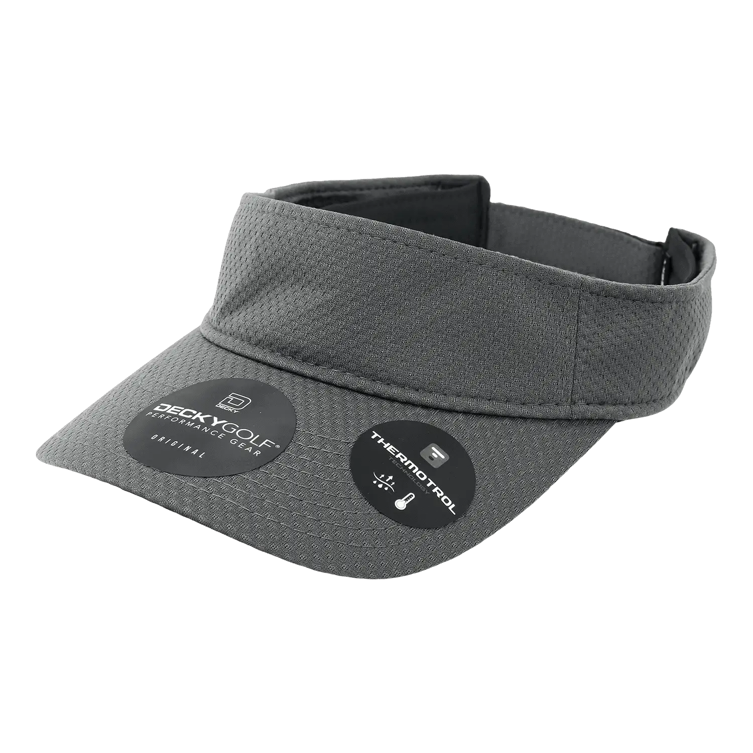 Deckygolf 6204 Dimple Patterned Sun Visor - Charcoal