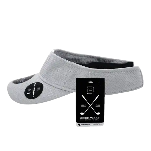 Deckygolf 6204 Dimple Patterned Sun Visor - Gray - one Size Fits Most