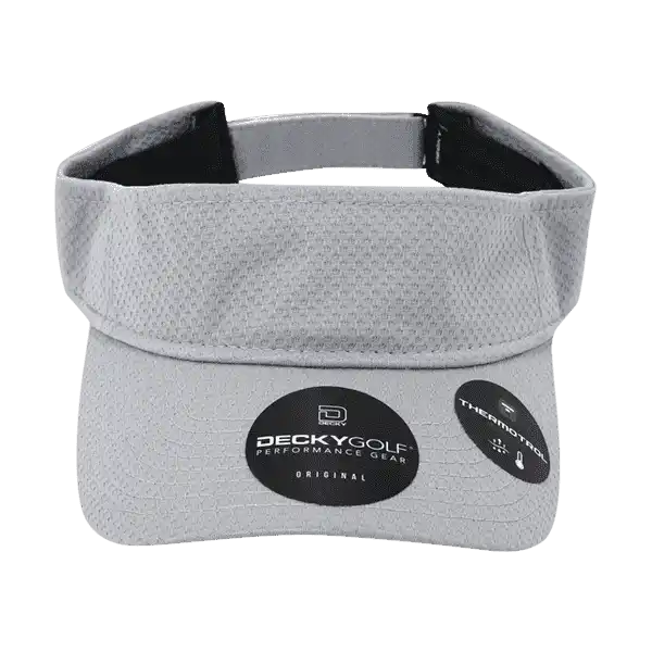 Deckygolf 6204 Dimple Patterned Sun Visor - Gray - one Size Fits Most
