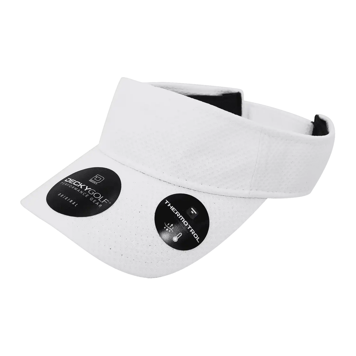 Deckygolf 6204 Dimple Patterned Sun Visor - White - one Size Fits Most