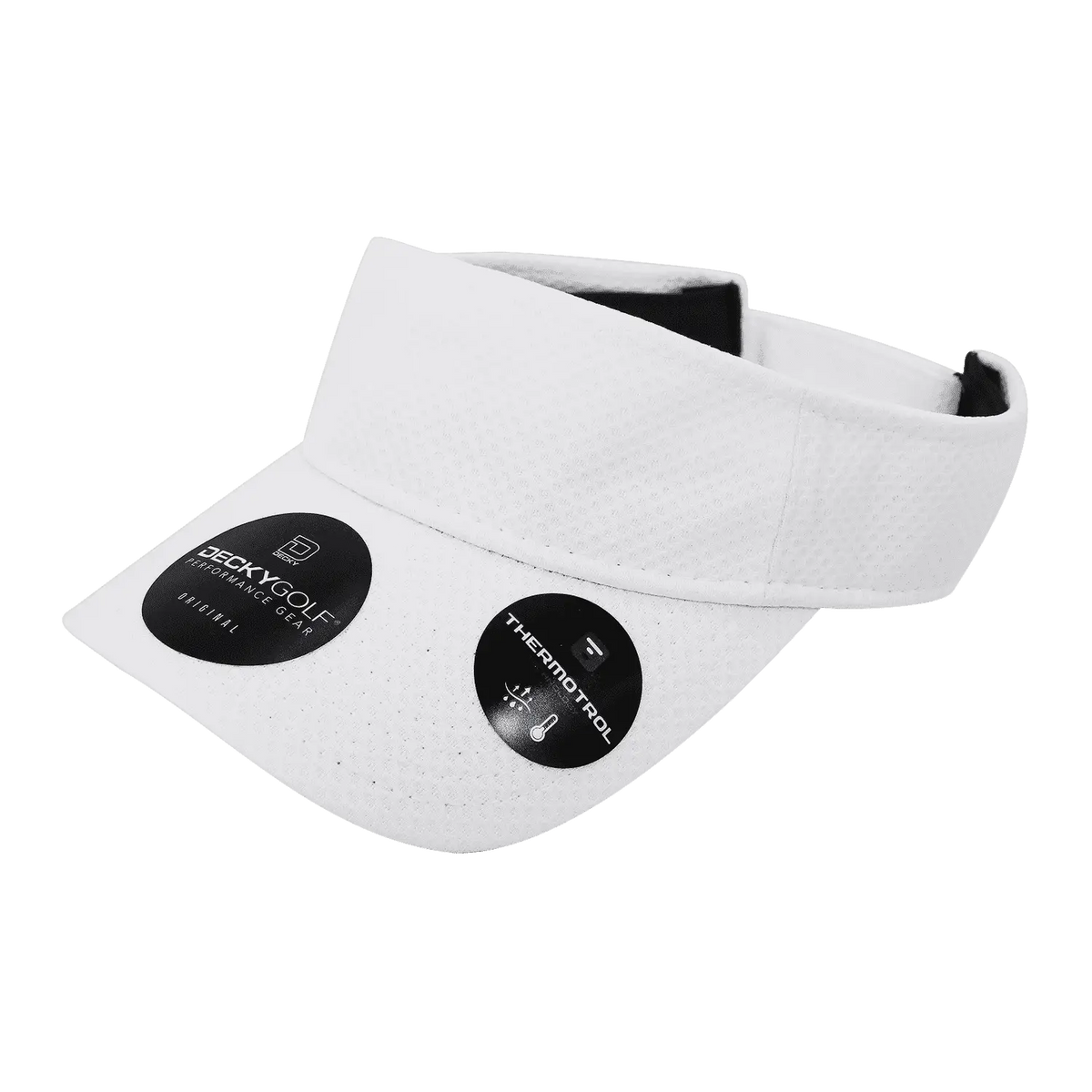 Deckygolf 6204 Dimple Patterned Sun Visor - White