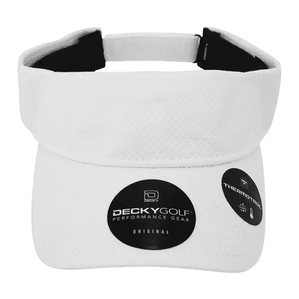 Deckygolf 6204 Dimple Patterned Sun Visor - White