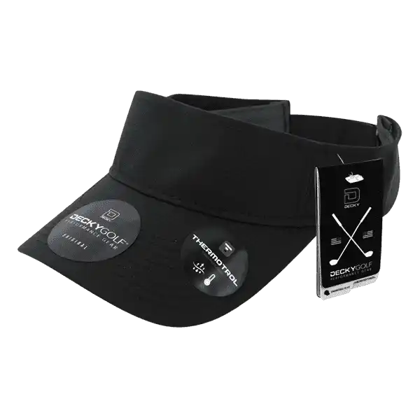 Deckygolf 7104 Grid H2o Sun Visor - Black - one Size Fits Most