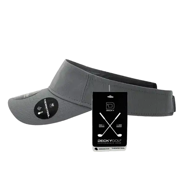 Deckygolf 7104 Grid H2o Sun Visor - Charcoal - Dark Gray / one Size Fits Most