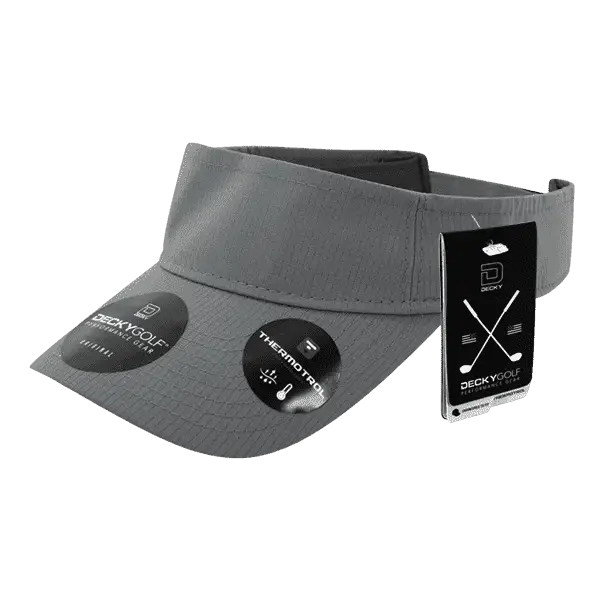 Deckygolf 7104 Grid H2o Sun Visor - Charcoal