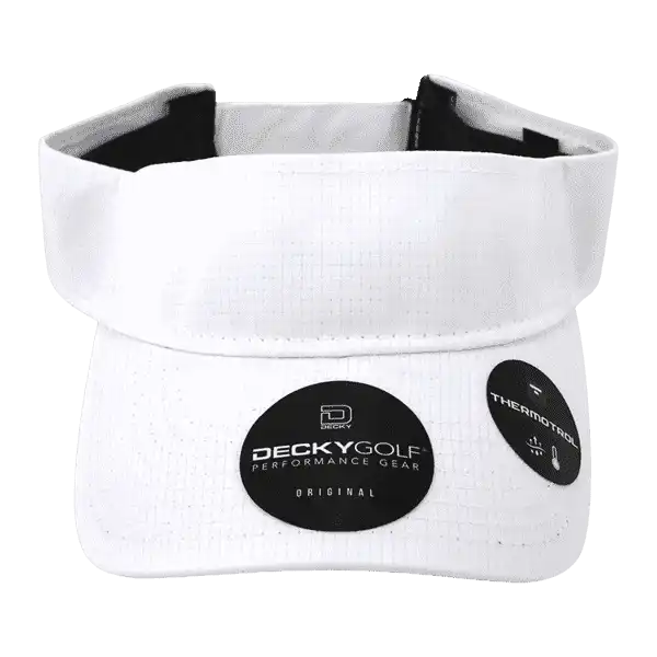 Deckygolf 7104 Grid H2o Sun Visor - White - one Size Fits Most