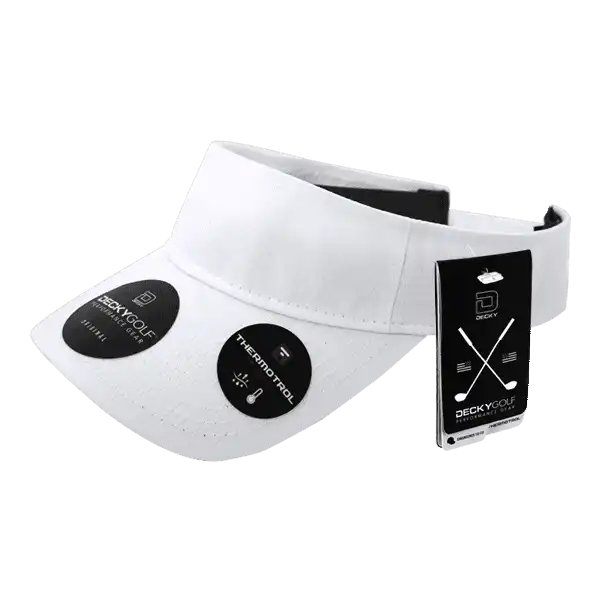 Deckygolf 7104 Grid H2o Sun Visor - White - one Size Fits Most