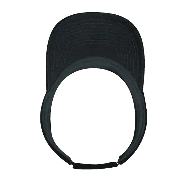 Deckygolf 8104 Screen Fabric Sun Visor - Black - one Size Fits Most