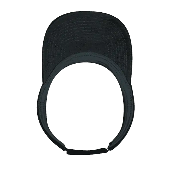 Deckygolf 8104 Screen Fabric Sun Visor - Black - one Size Fits Most