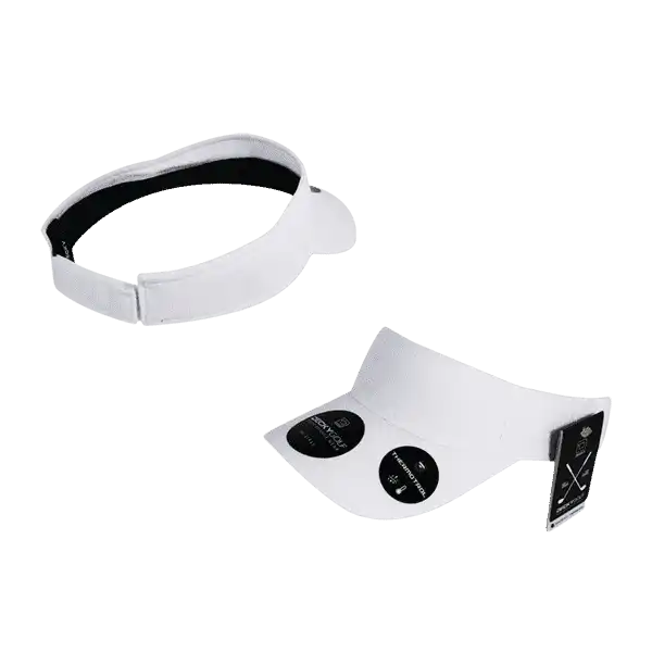 Deckygolf 8104 Screen Fabric Sun Visor - White - one Size Fits Most