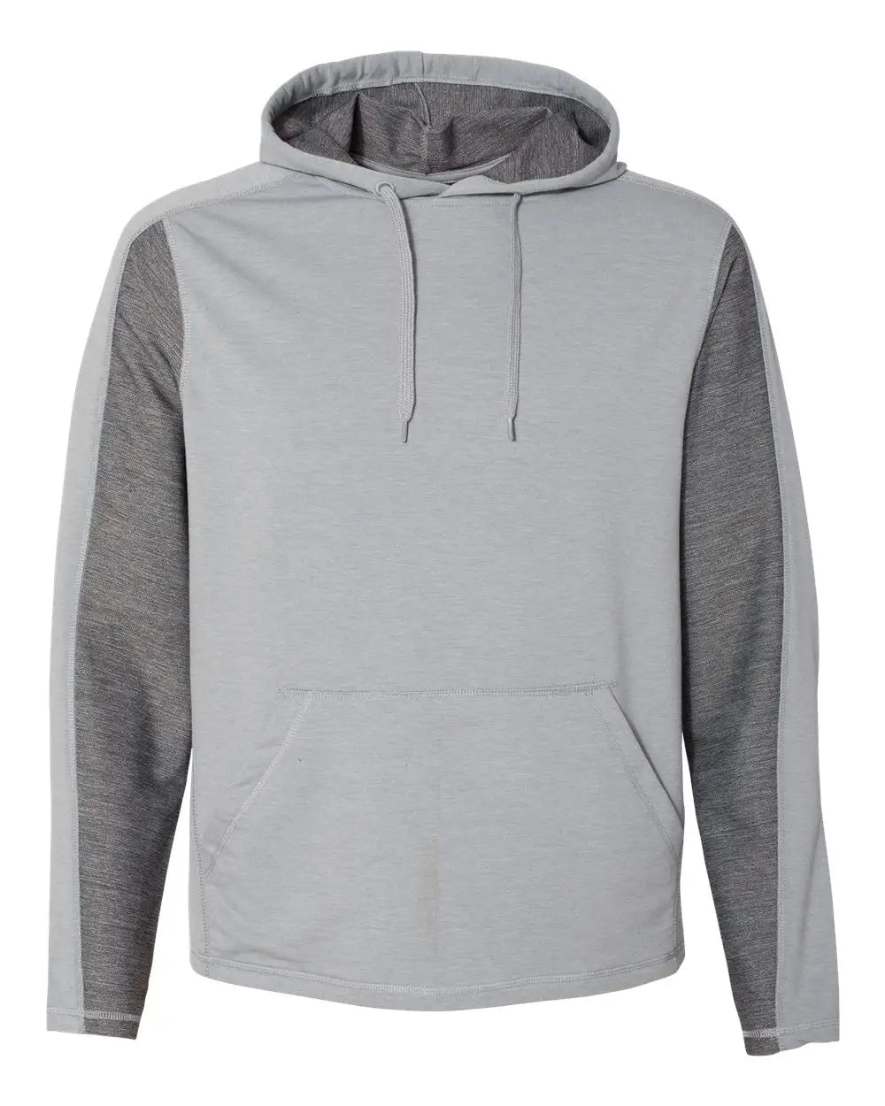 J. America 8435j Omega Stretch Hooded Pullover - 8435 - Silver Gray Triblend - Adult s