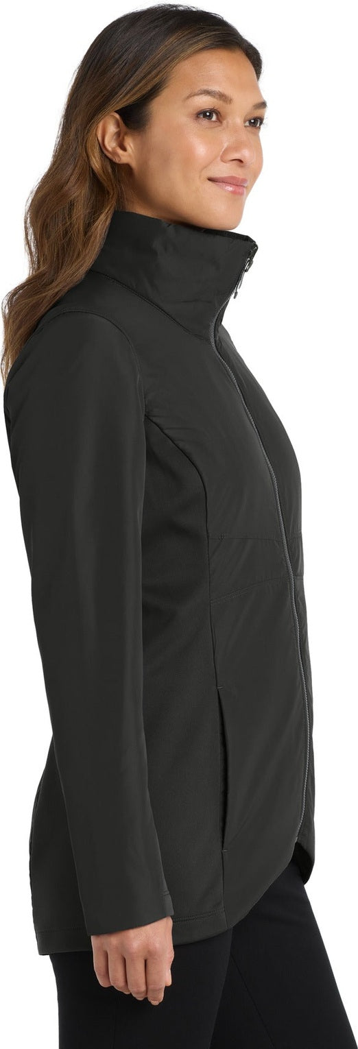 Deep Black Port Authority Women's Collective Insulated Jacket. L902