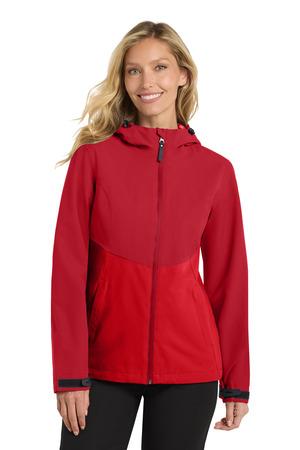 Deep Black Port Authority Women's Tech Rain Jacket L406