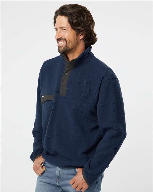 Deep Blue Brooks Sherpa Mountain Fleece - 7355 plain