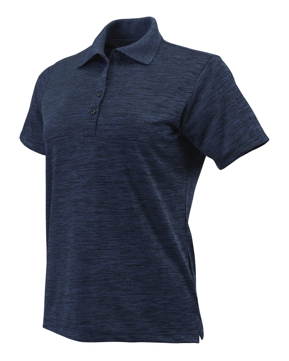 Deep Blue Heather Women's Dakota Striated Heather Polo - 131
