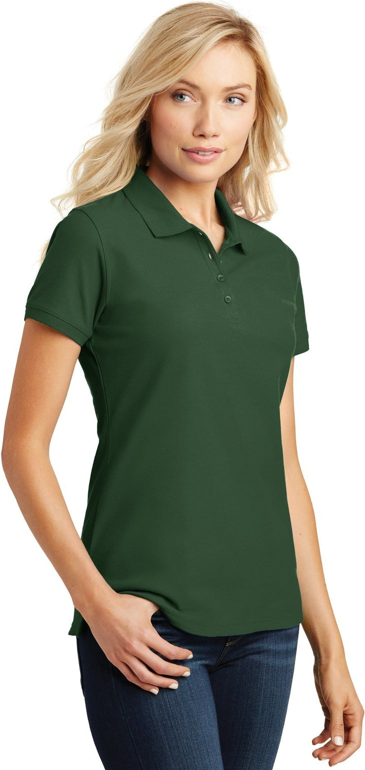 Deep For Green Port Authority Women's Core Classic Pique Polo. L100
