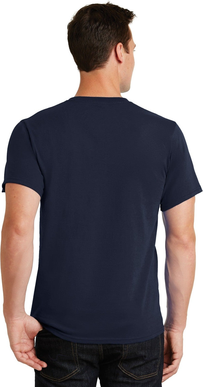 Deep Navy Port & Co Essential Tee. PC61