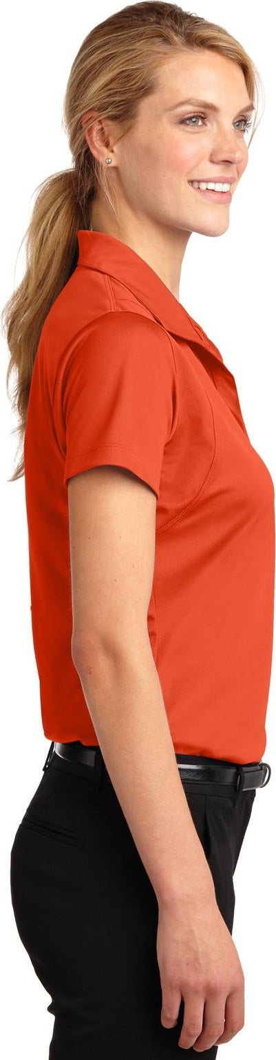 Deep Orange Sport-Tek Women's Micropique Sport-Wick Polo. LST650
