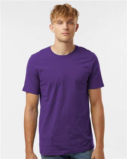 Deep Purple Combed Cotton T-Shirt - 602
