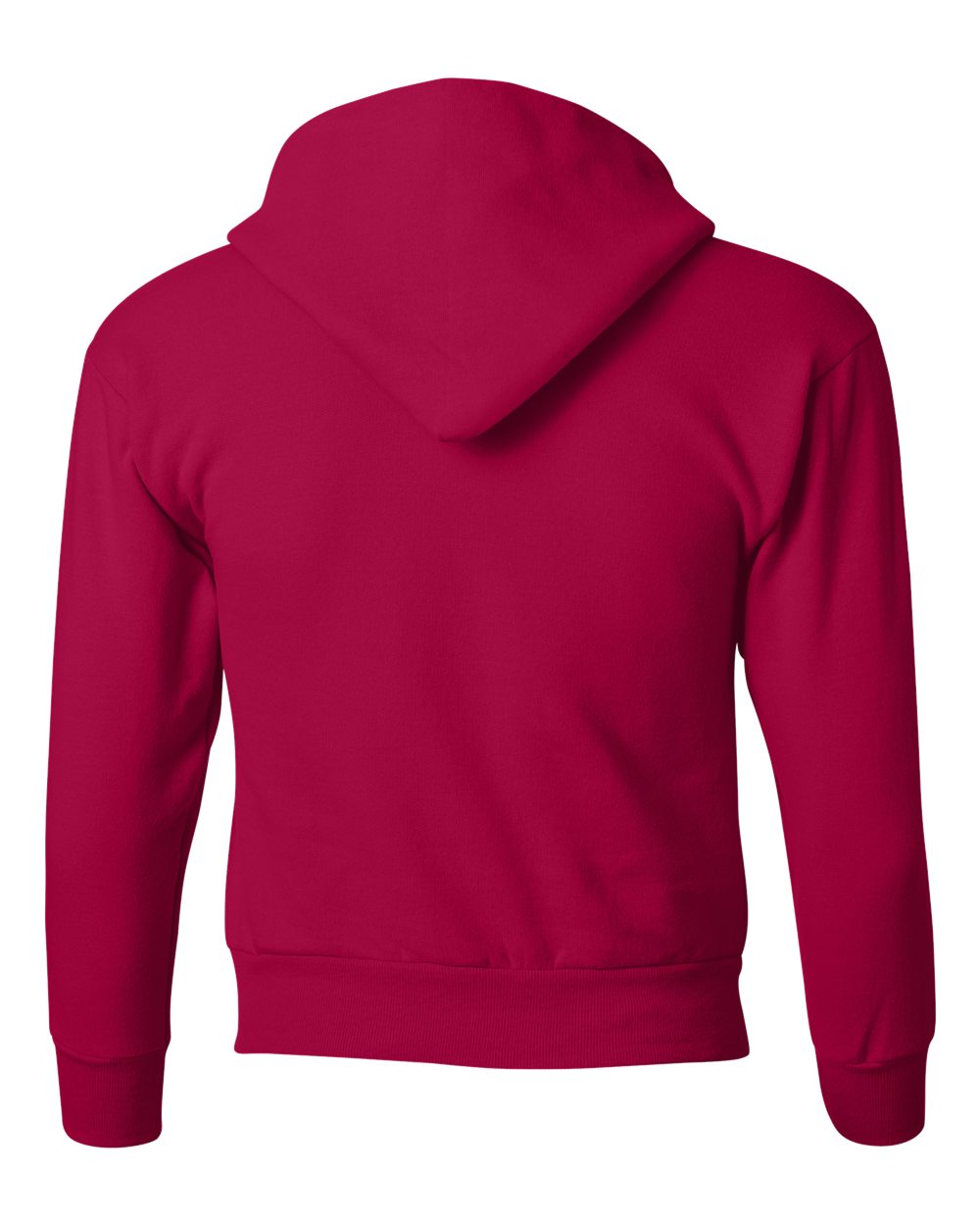 Deep Red Ecosmart® Youth Hooded Sweatshirt - P473