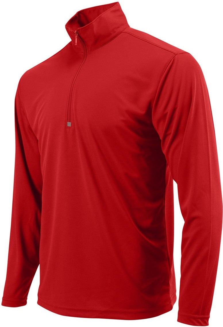 Deep Red Malibu Performance Quarter-Zip Pullover - 350