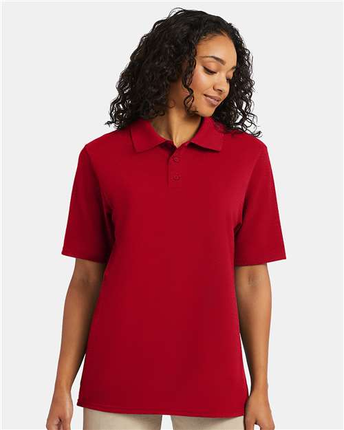 Deep Red Piqué Polo - 055P
