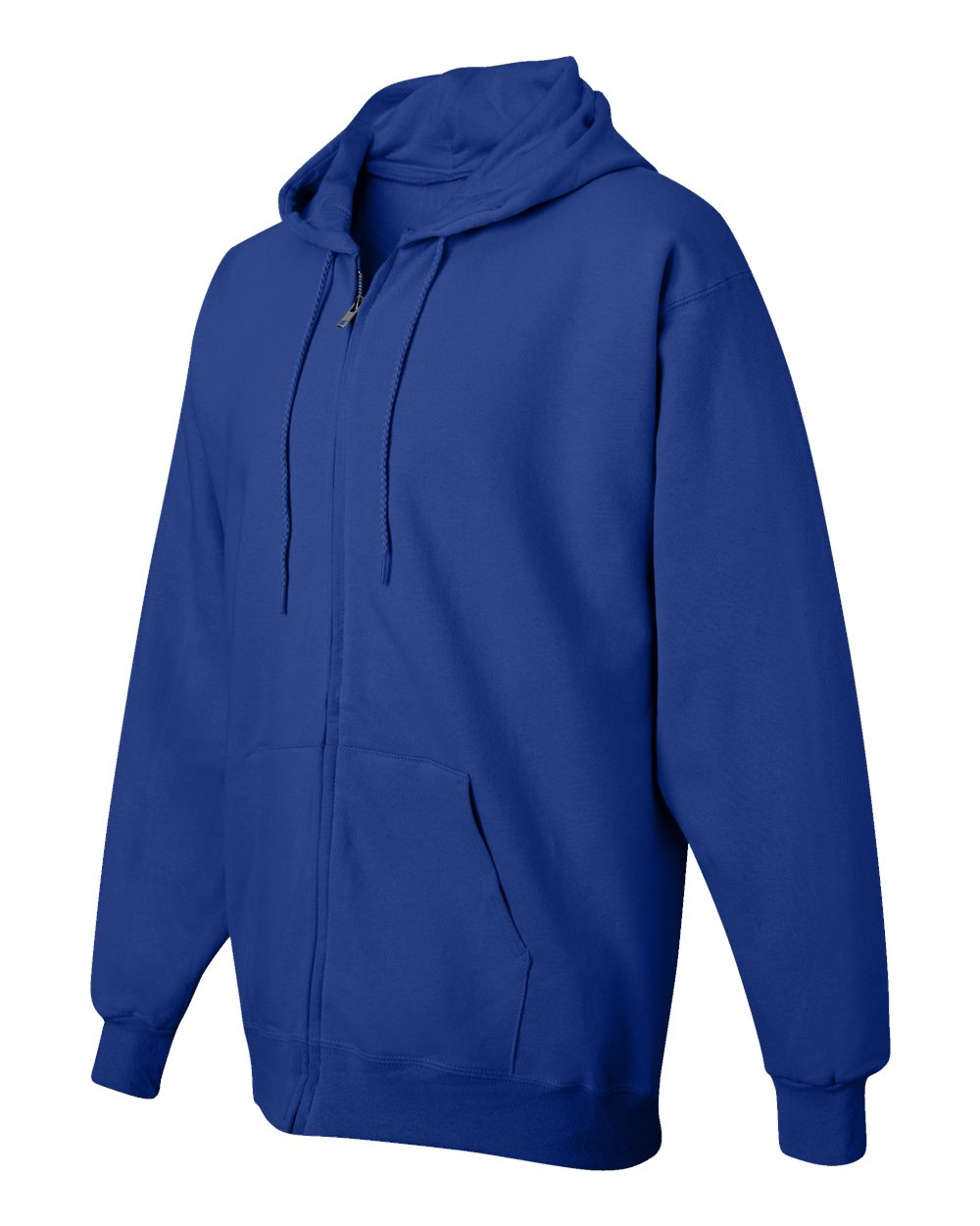 Deep Royal Ultimate Cotton® Full-Zip Hooded Sweatshirt - F280