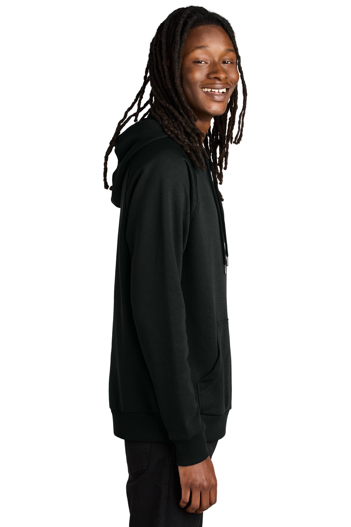 DeepBlack Allmade Unisex Organic CVC Fleece Pullover Hoodie AL5000