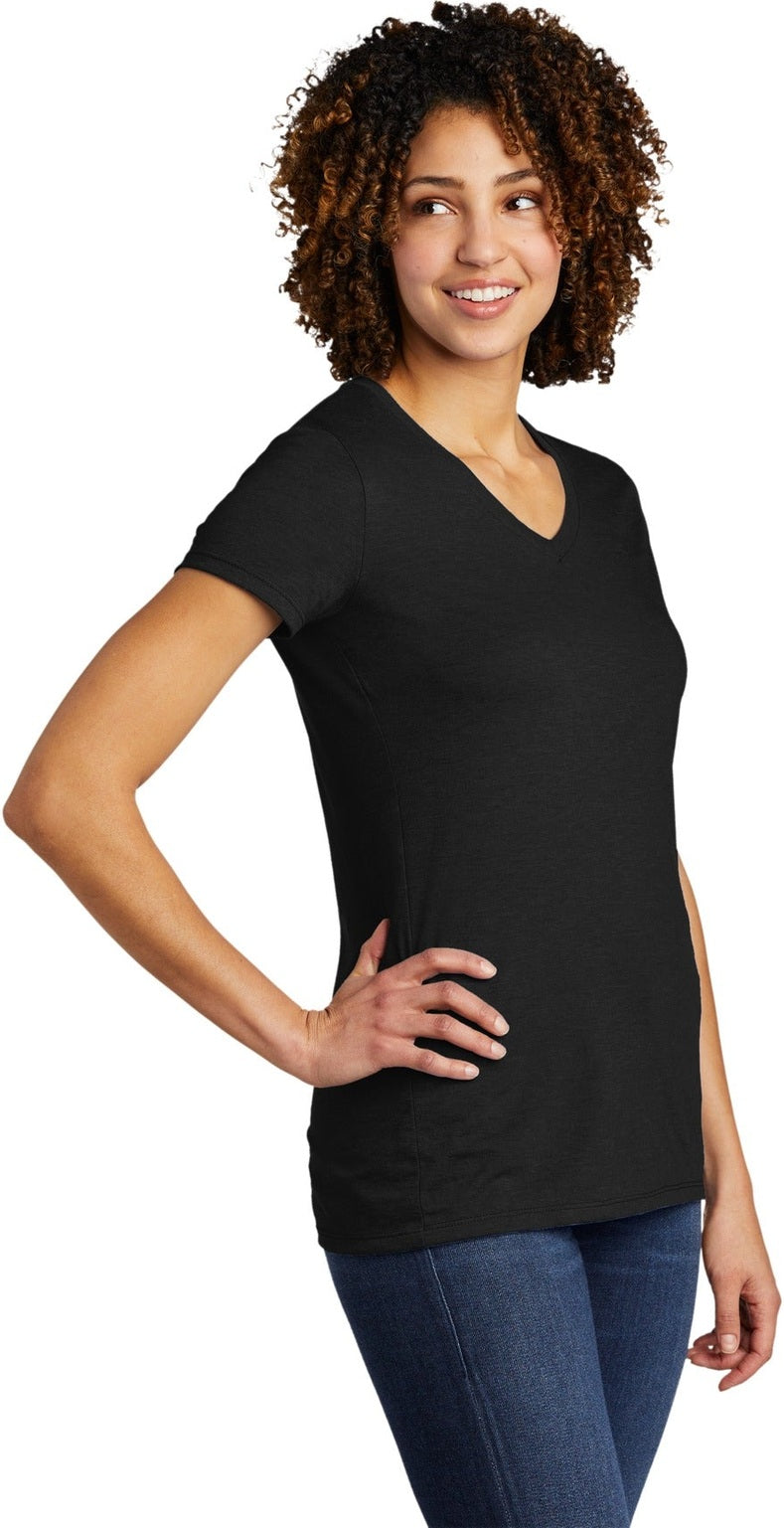 DeepBlack Allmade Women's Tri-Blend V-Neck Tee AL2018