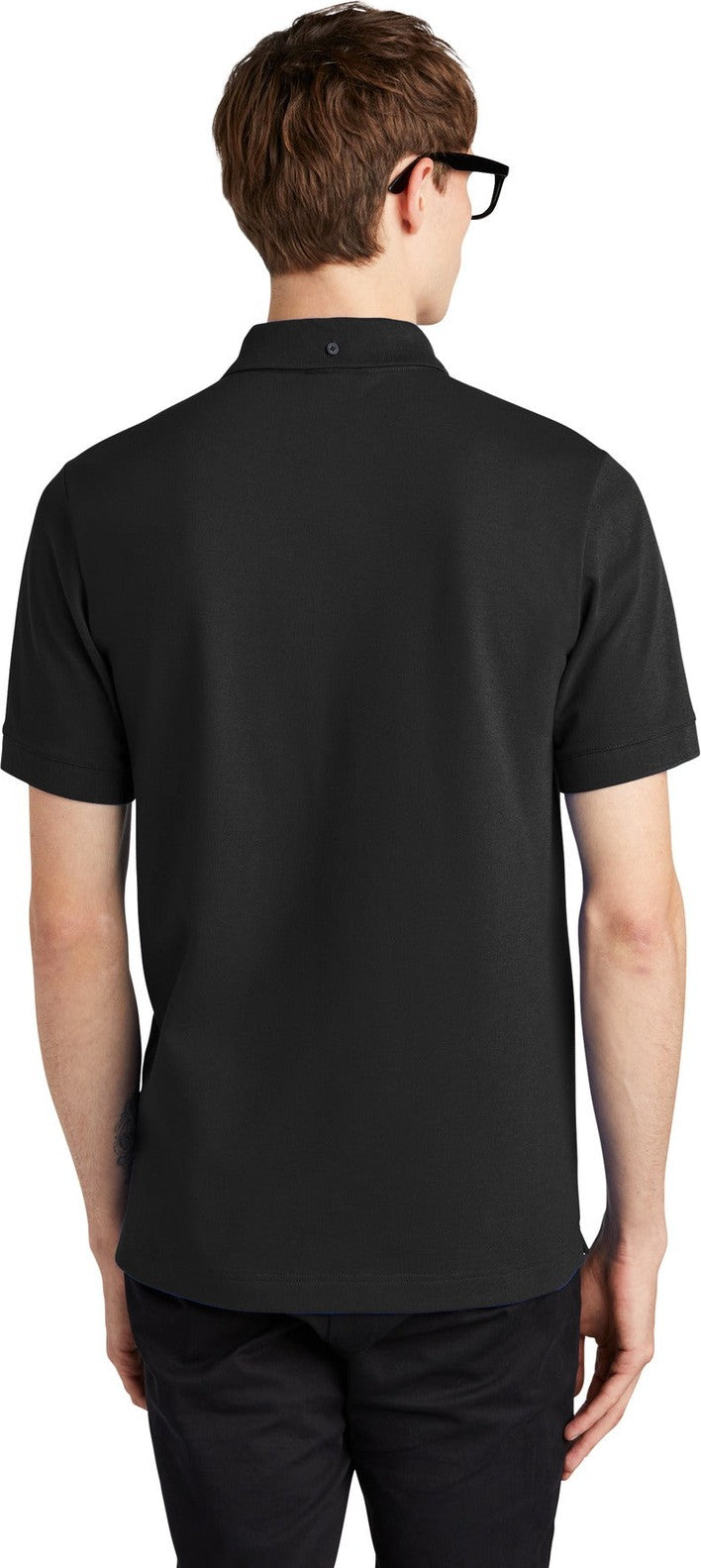 DeepBlack Mercer+Mettle Stretch Heavyweight Pique Polo MM1000