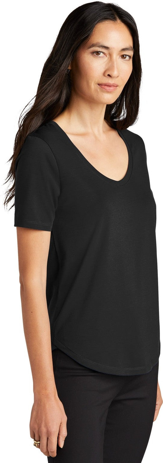 DeepBlack Mercer+Mettle Women's Stretch Jersey Relaxed Scoop MM1017