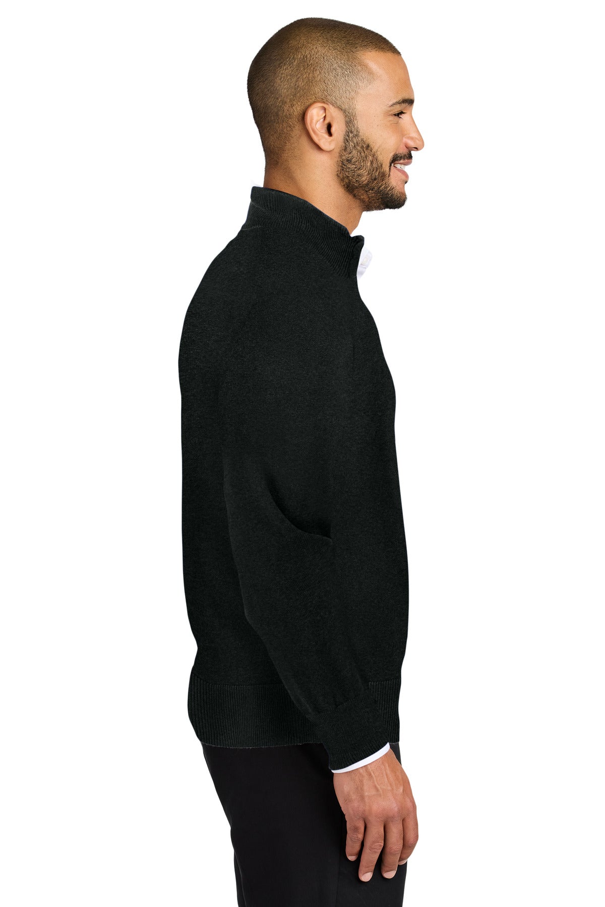 DeepBlack Port Authority Easy Care 1/4-Zip Sweater SW2900
