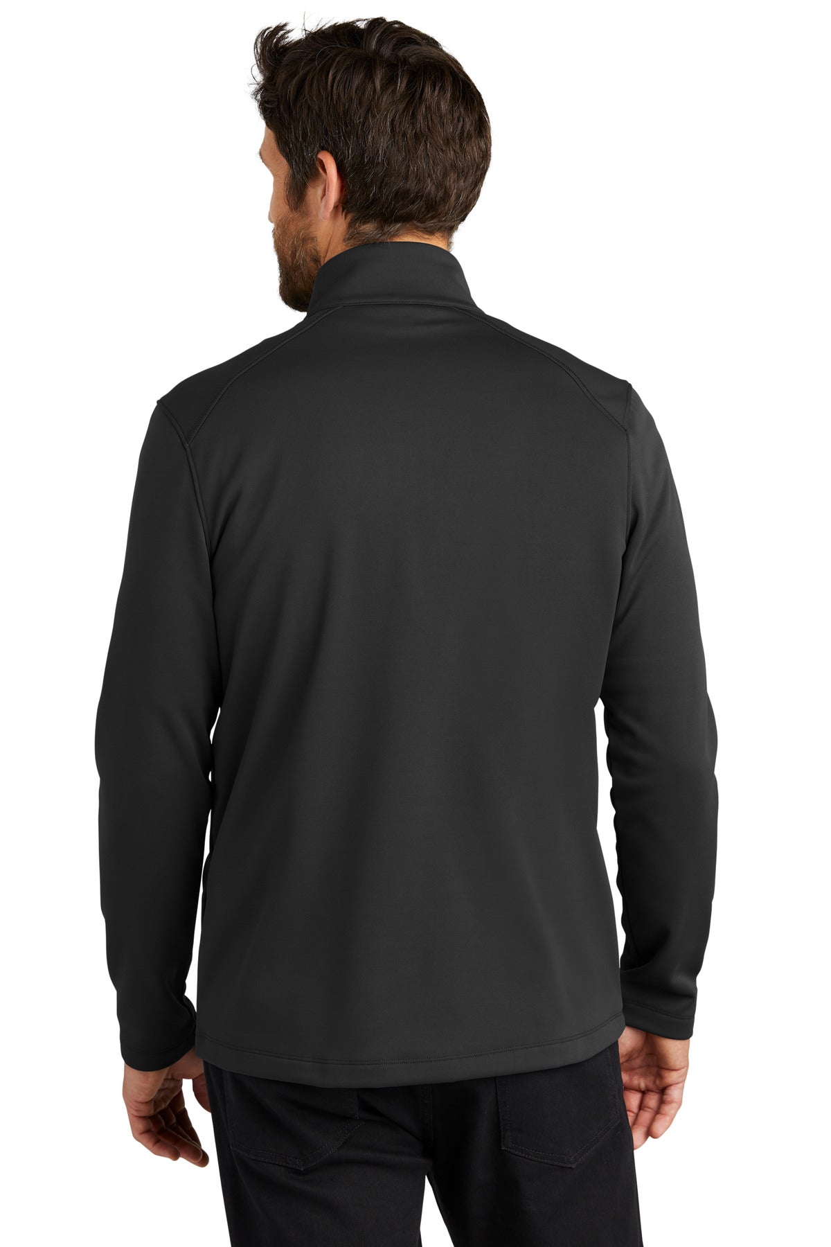 DeepBlack Port Authority Smooth Fleece 1/4-Zip F804