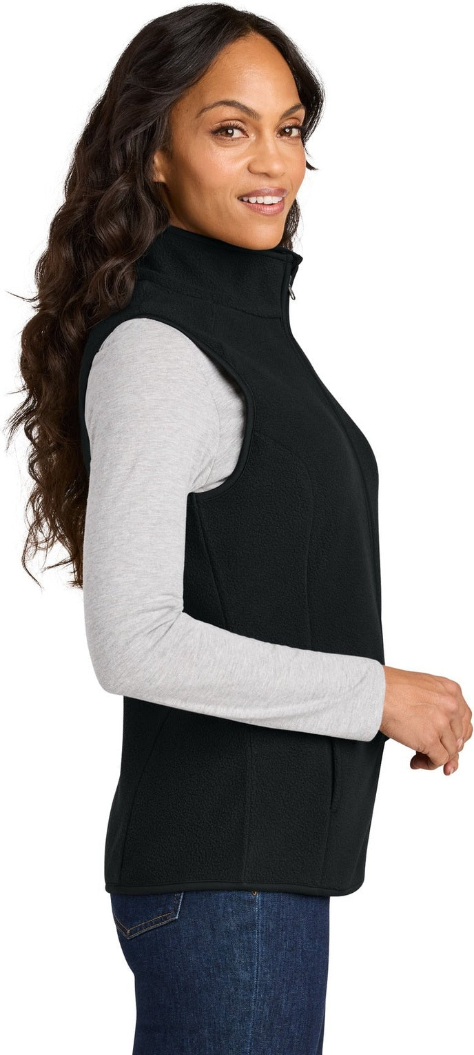 DeepBlack Port Authority Women's C-FREE Fleece Vest L702