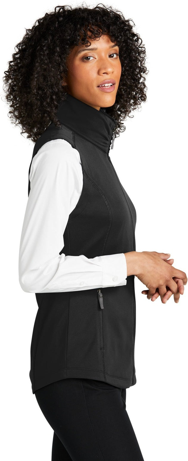 DeepBlack Port Authority Women's Collective Smooth Fleece Vest L906