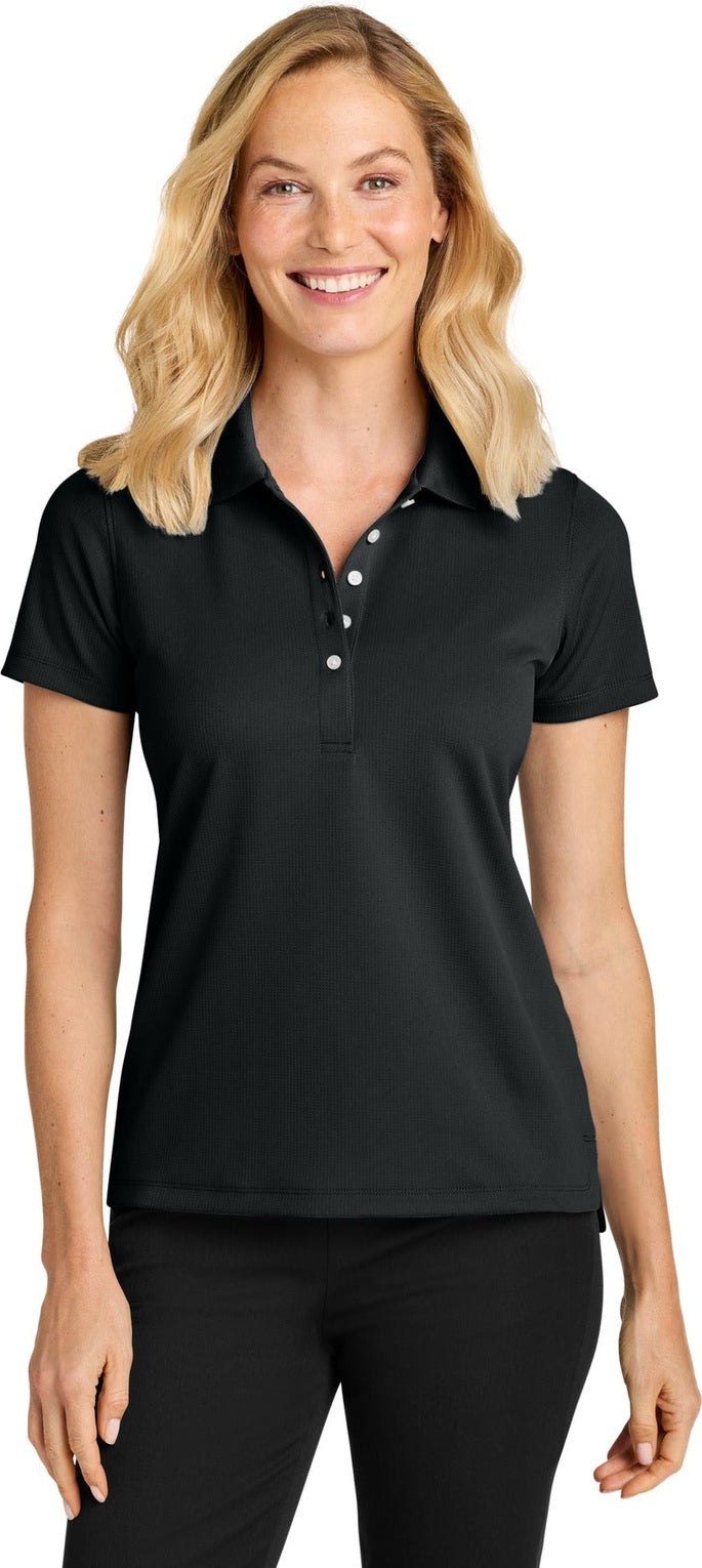 DeepBlack Port Authority Women's Dry Zone Stain-Release Grid Polo LK845