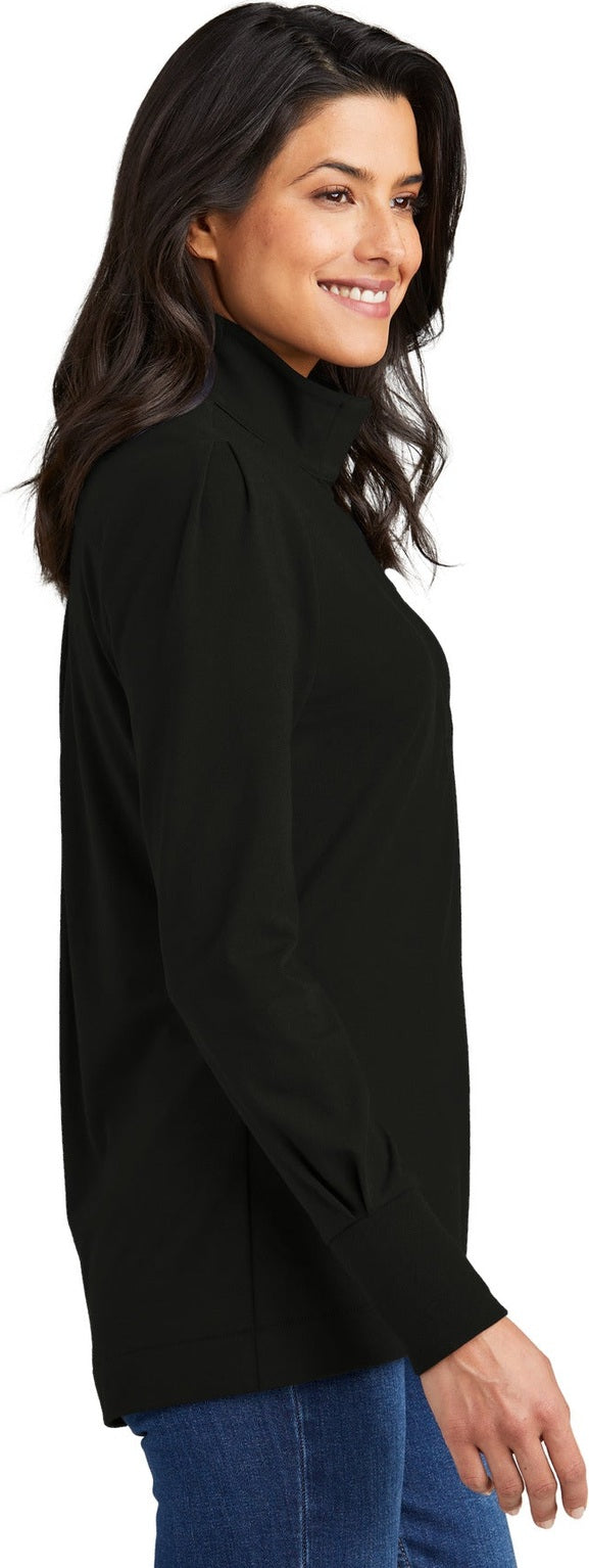DeepBlack Port Authority Women's Fairway Stretch 1/4-Zip LK829