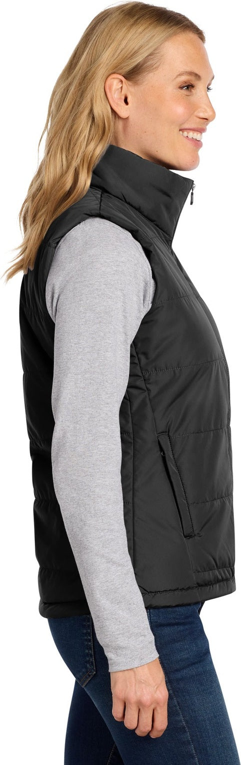 DeepBlack Port Authority Women's Puffer Vest L853