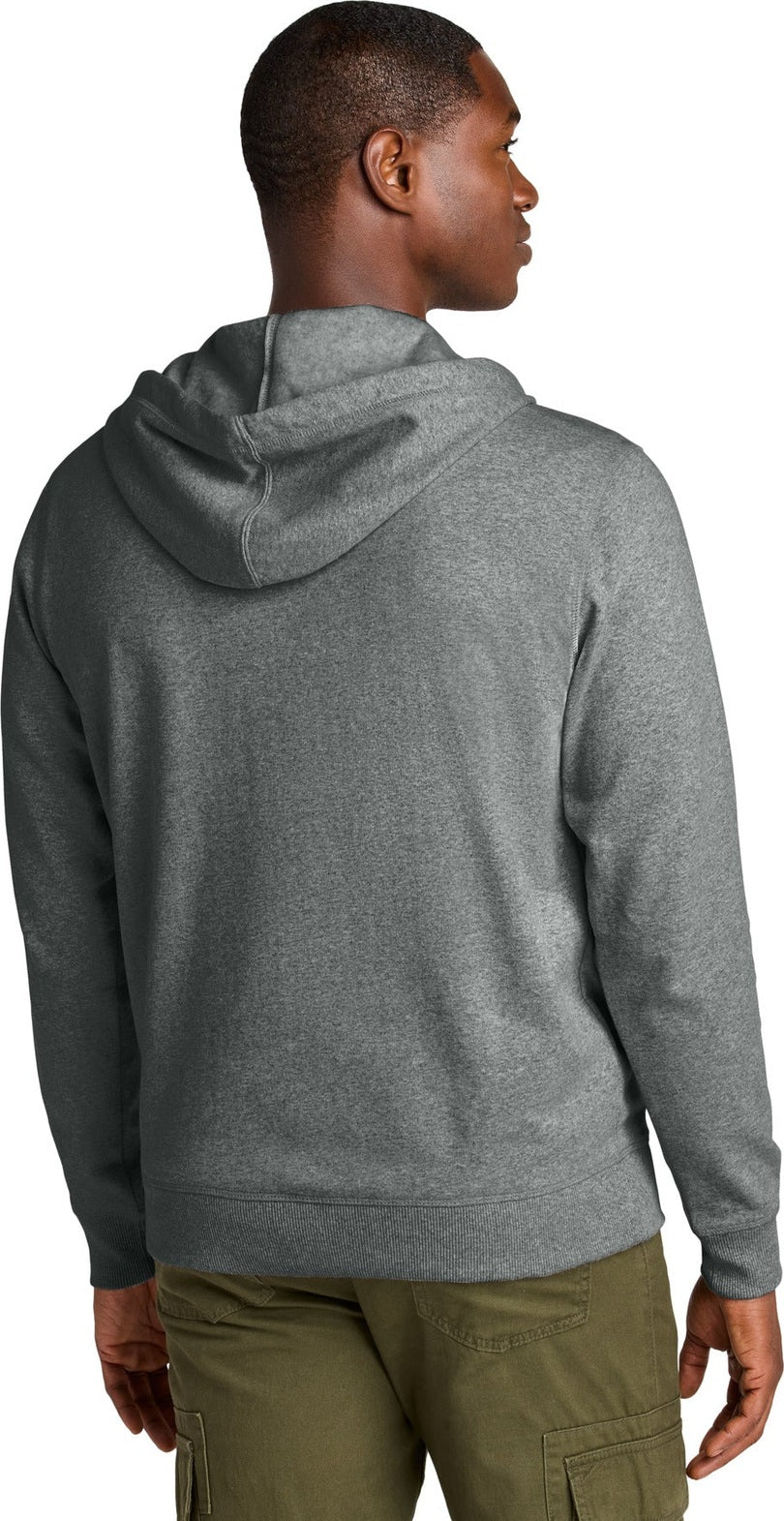 DeepGreyHt District Re-Fleece Full-Zip Hoodie DT8102